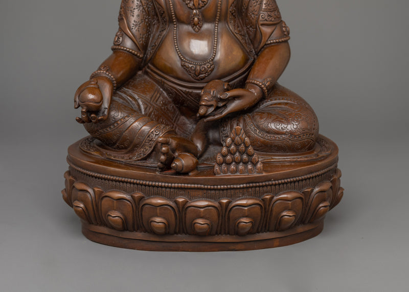 Tibetan Dzambhala Wealth God Statue | Deity for Abundance and Good Fortune