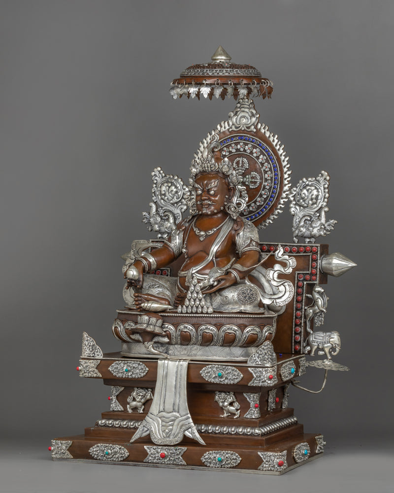 Himalayans Buddhist Dzambhala Wrathful Wealth Deity | Sacred Statue for  Zen Decor