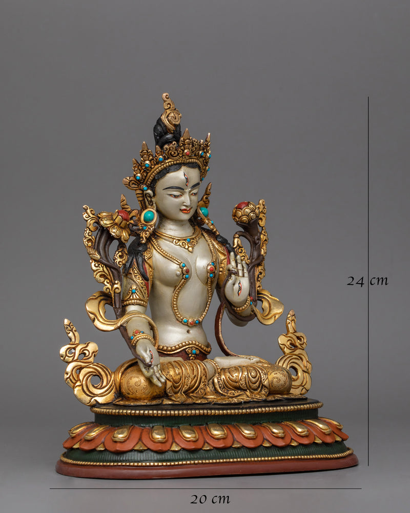 seven-eyes-deity-white-tara-statue