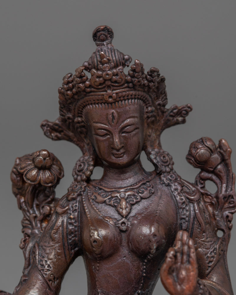 Tibetan Deity White Tara Statue | The Compassionate Bodhisattva of Healing and Longevity