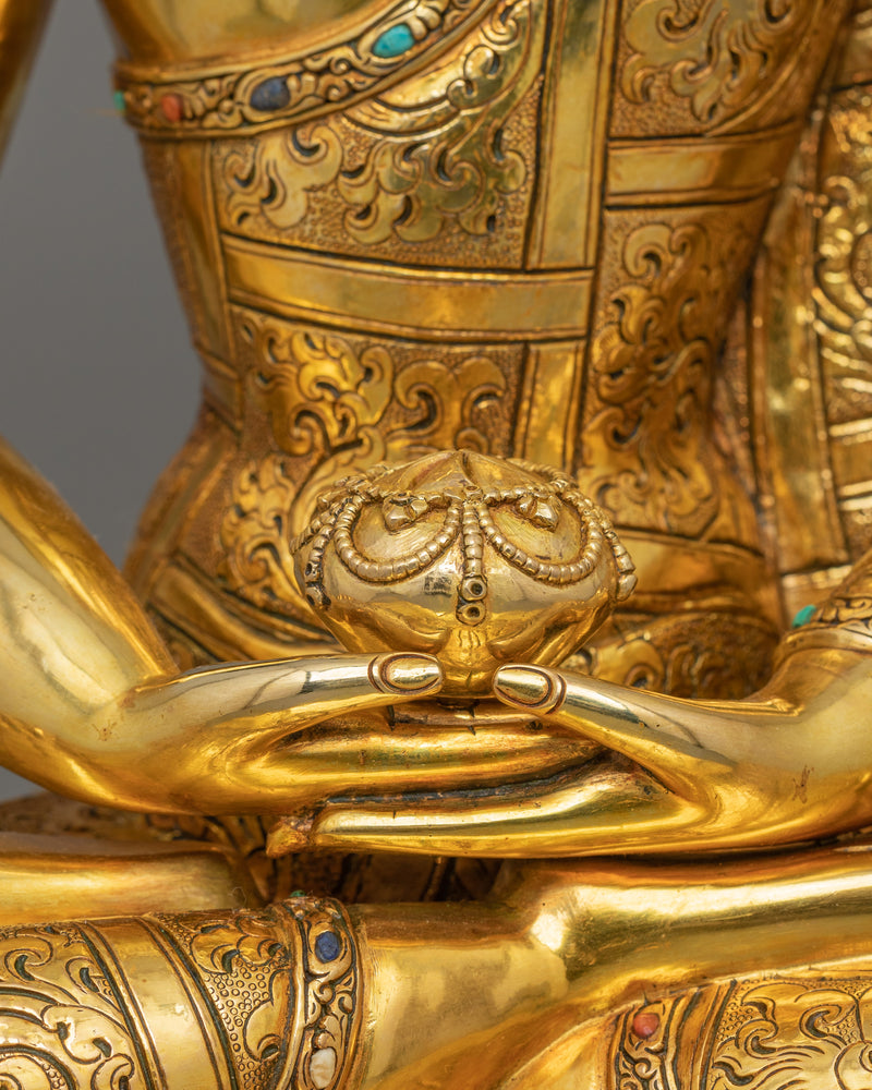 Buddhist Statue of Amitabha Buddha with Beautiful Halo | Buddha of Pure Land