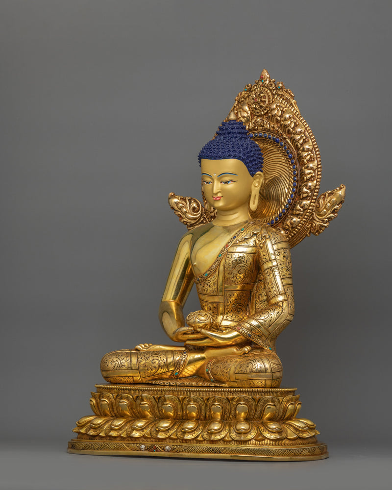 Buddhist Statue of Amitabha Buddha with Beautiful Halo | Buddha of Pure Land