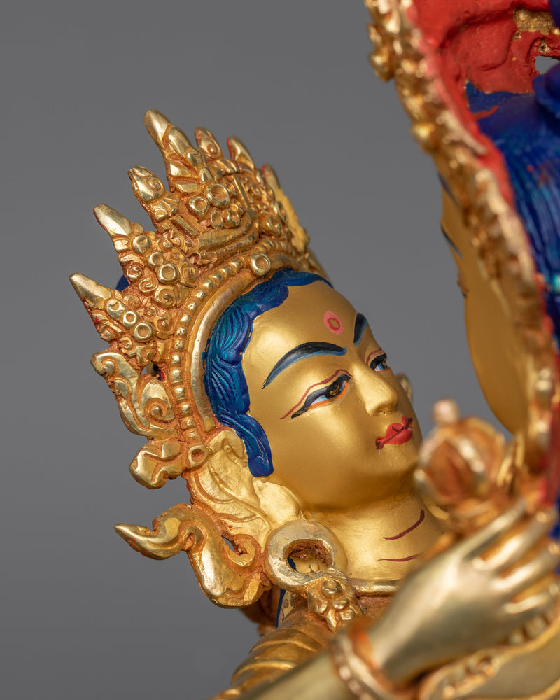 Traditionally Crafted Sacred Sculpture of Vajrasattva | Divine Vajrasattva Yab-Yum Statue