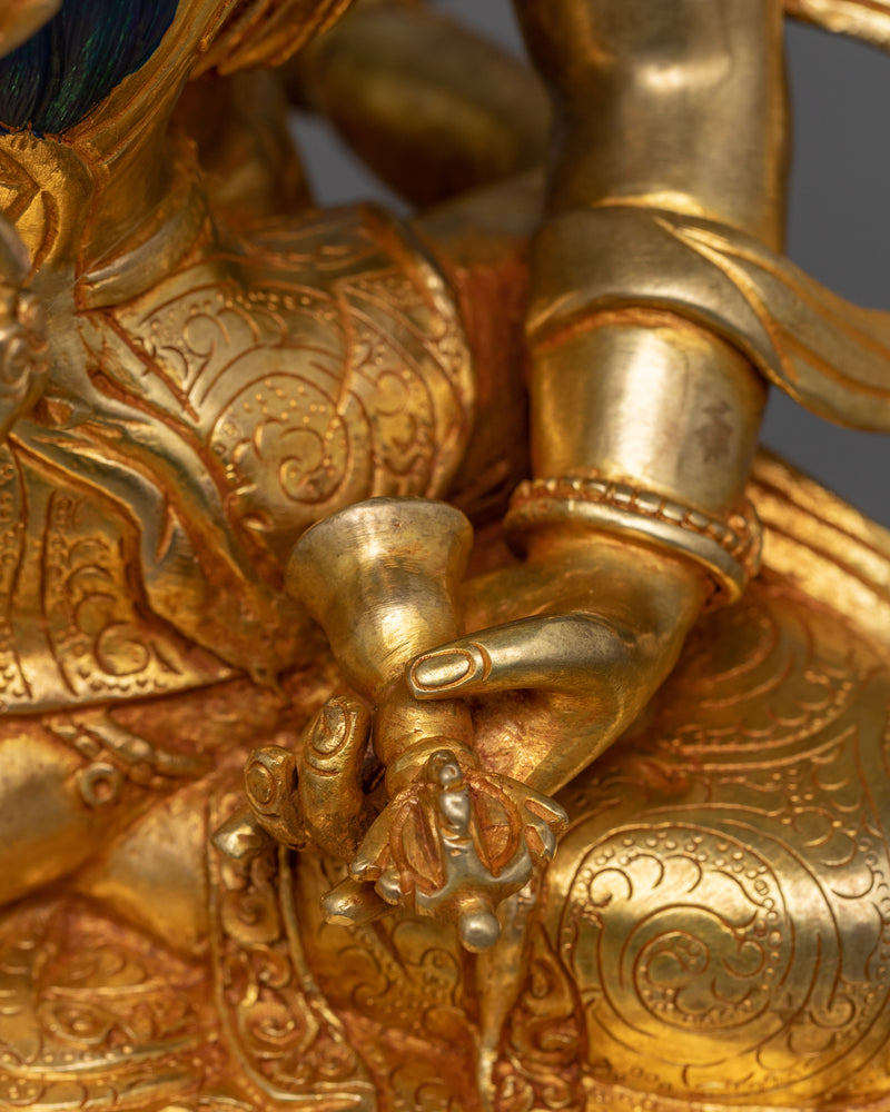 Traditionally Crafted Sacred Sculpture of Vajrasattva | Divine Vajrasattva Yab-Yum Statue