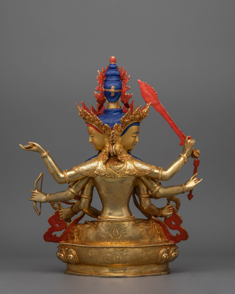 Buddhist Purification Deity Maha Vajrasattva Sculpture | Symbol of Enlightenment