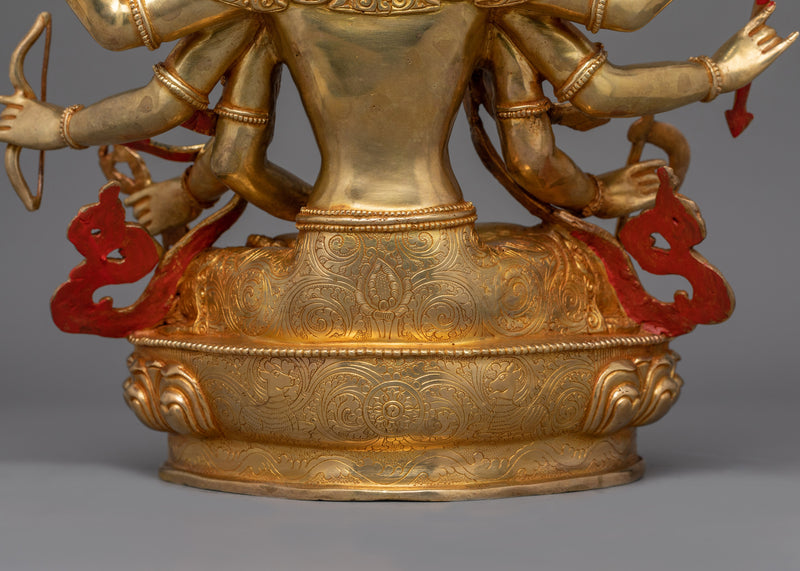 Buddhist Purification Deity Maha Vajrasattva Sculpture | Symbol of Enlightenment