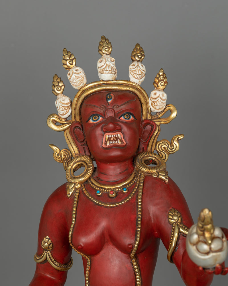 Yama Dharmaraja with Consort Statue | Majestic Buddhist Protector Statue