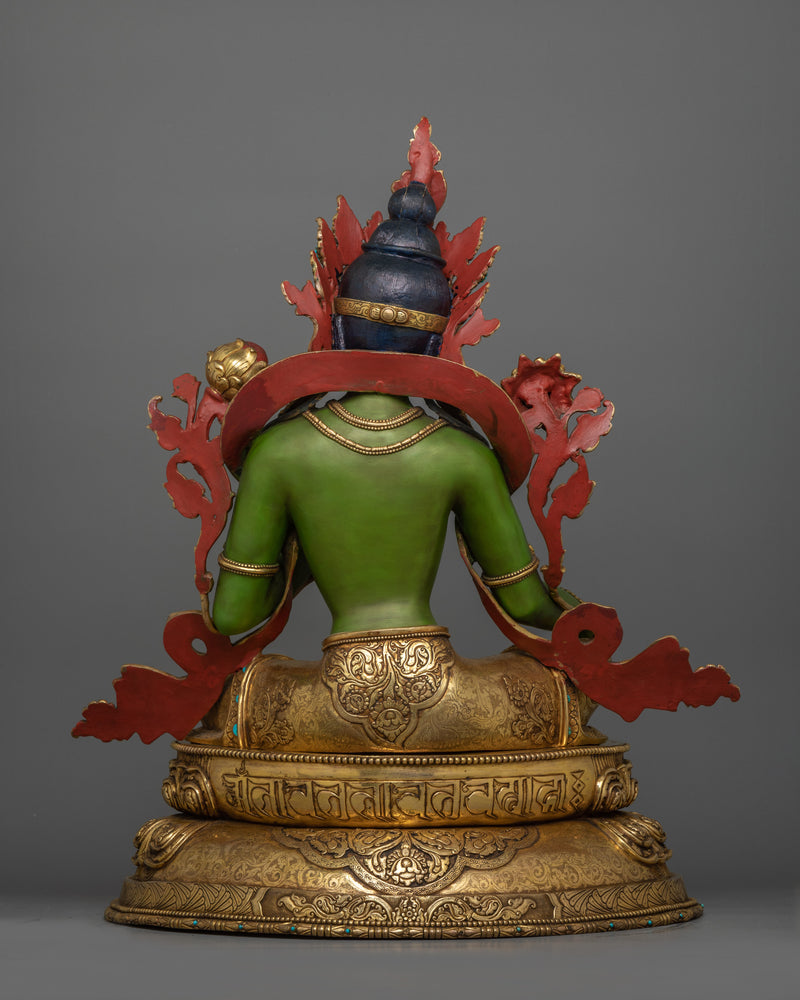 Green Tara Compassionate Savior Sculpture | Goddess of Healing and Protection