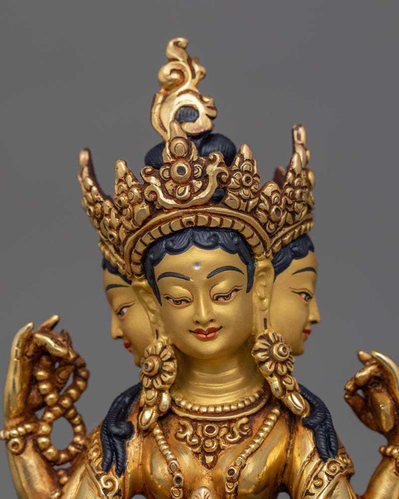 Tibetan Vasudhara Divine Goddess Statue | Symbol of Success