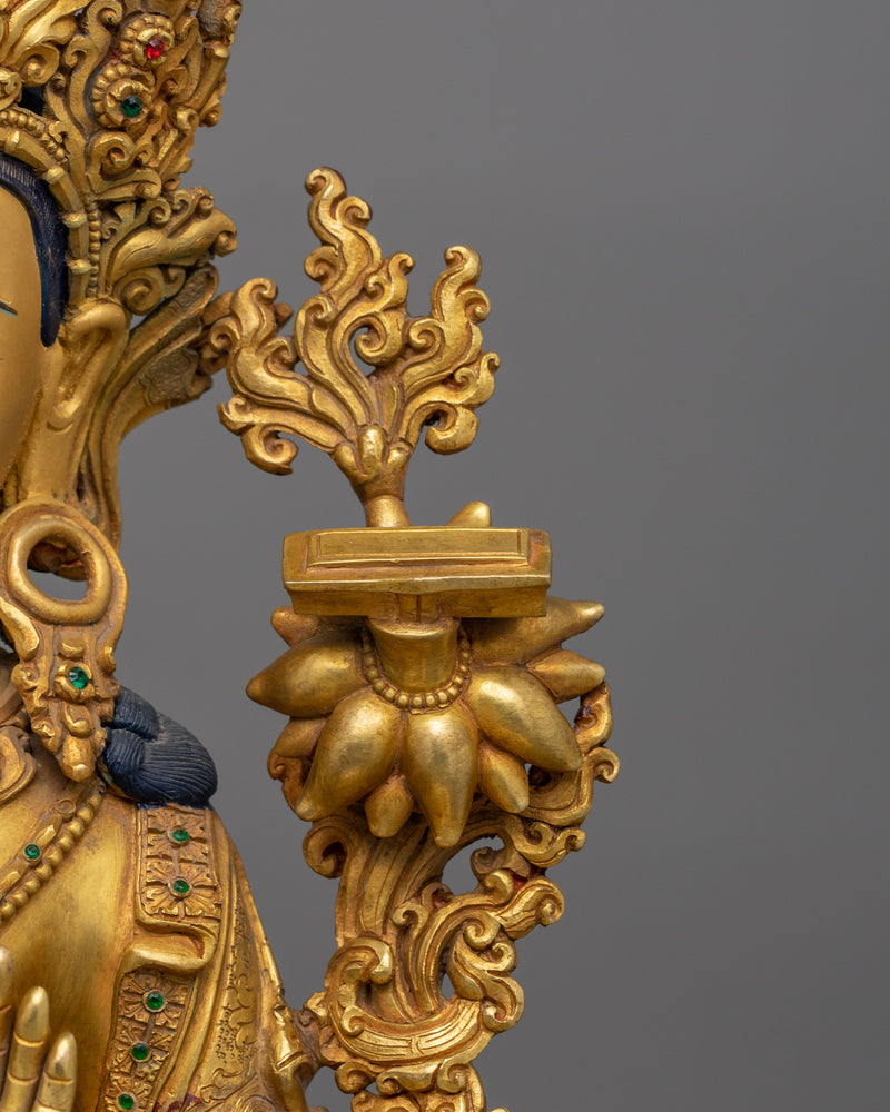 Traditional Handmade Wisdom Deity Manjushri – Lord of Boundless Life