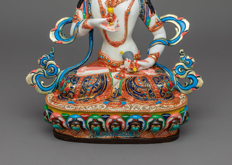 Vajrasattva Lord of Purification Figurine | Traditional Buddhist Himalayan Artwork