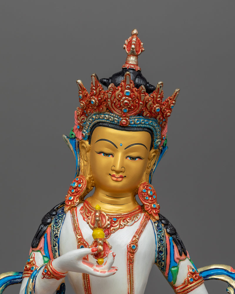 Vajrasattva Lord of Purification Figurine | Traditional Buddhist Himalayan Artwork