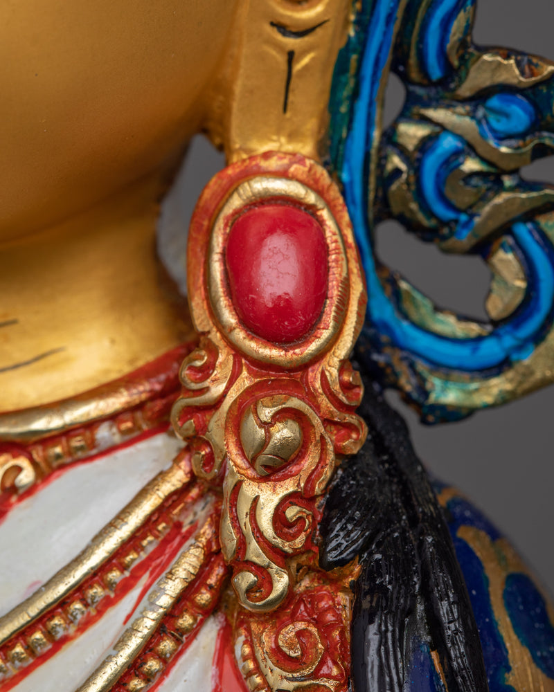 Chenrezig Buddhist Deity Sculpture | Hand-Crafted Traditional Artwork