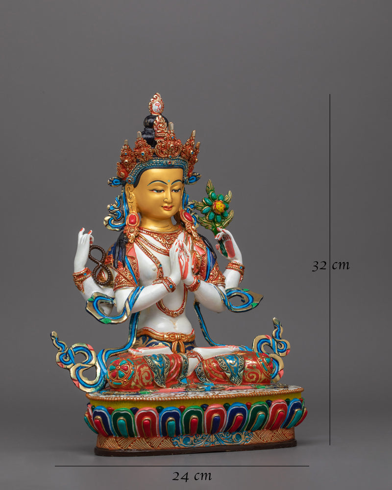 Chenrezig Buddhist Deity Sculpture