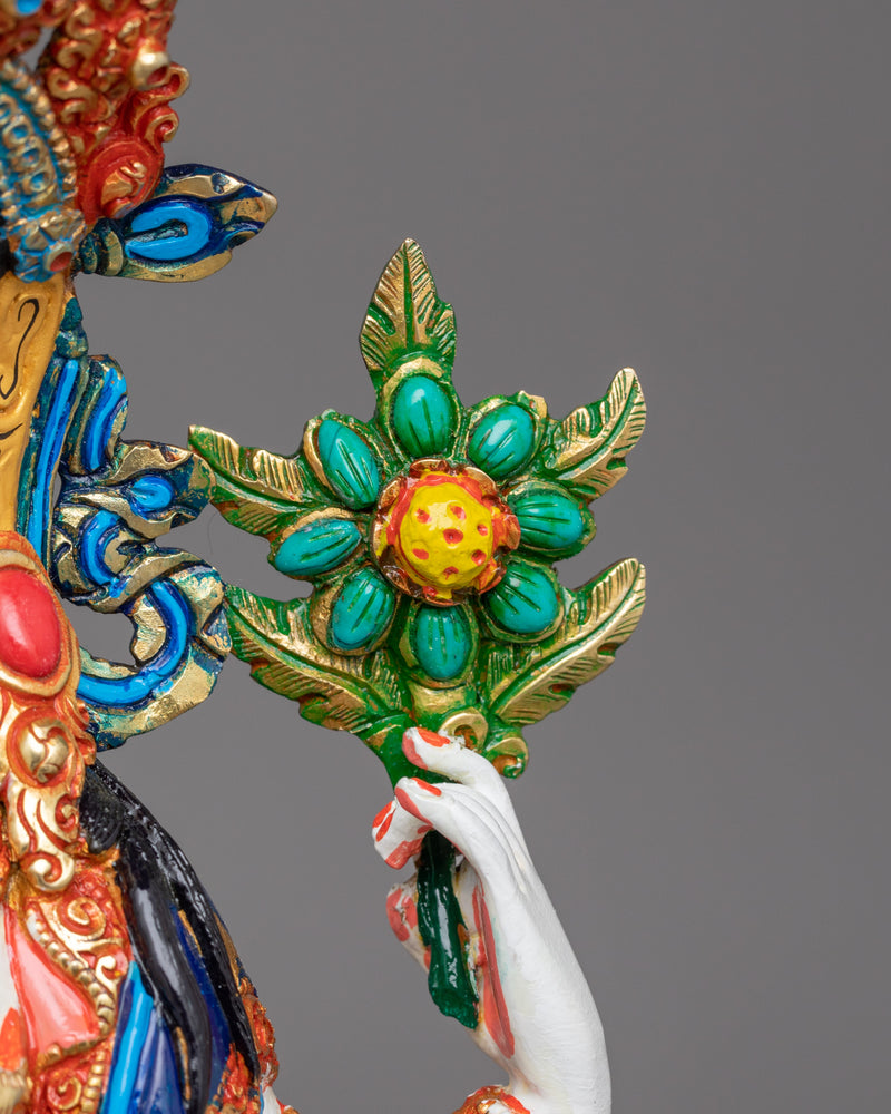 Chenrezig Buddhist Deity Sculpture | Hand-Crafted Traditional Artwork