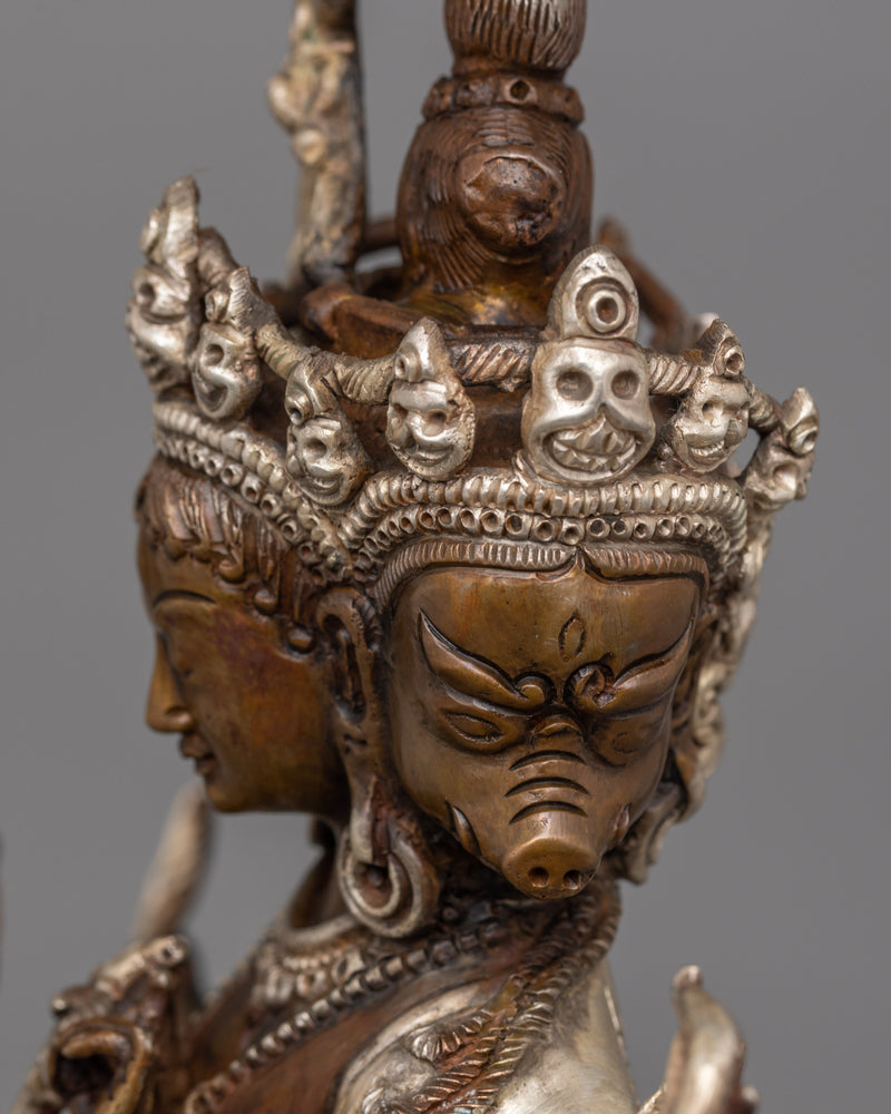 Goddess Marichi Buddha Statue | Handmade Nepalese Sculpture