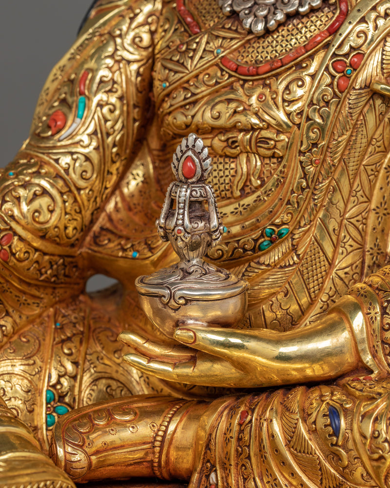 Tibetan Buddhism Master Padmasambhava Statue | Himalayan Buddhist Artwork