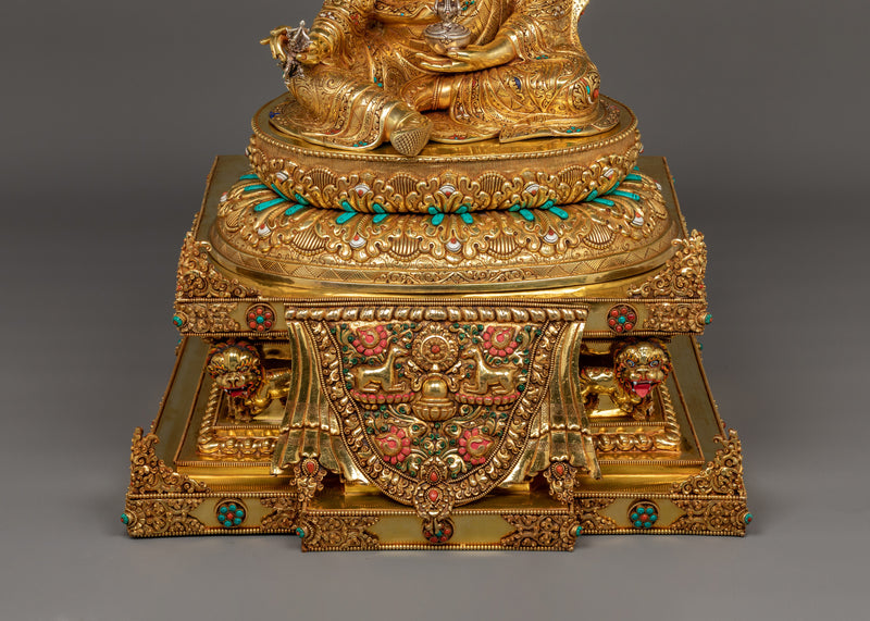 Tibetan Buddhism Master Padmasambhava Statue | Himalayan Buddhist Artwork