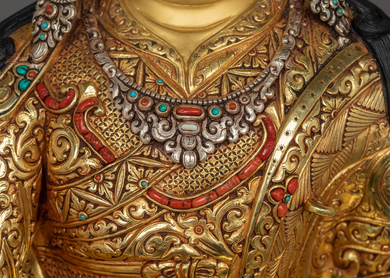 Tibetan Buddhism Master Padmasambhava Statue | Himalayan Buddhist Artwork