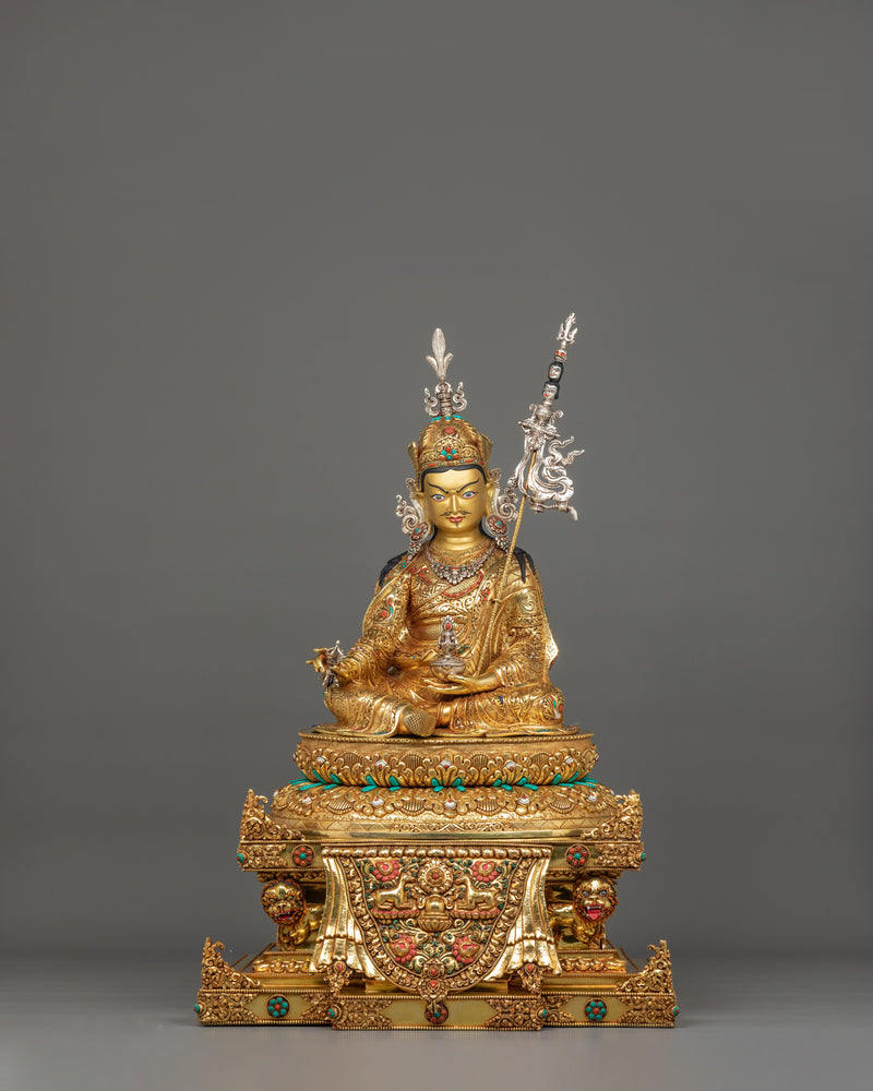 Tibetan Buddhism Master Padmasambhava Statue | Himalayan Buddhist Artwork