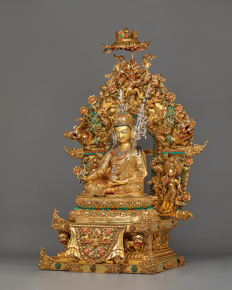 Tibetan Buddhism Master Padmasambhava Statue | Himalayan Buddhist Artwork