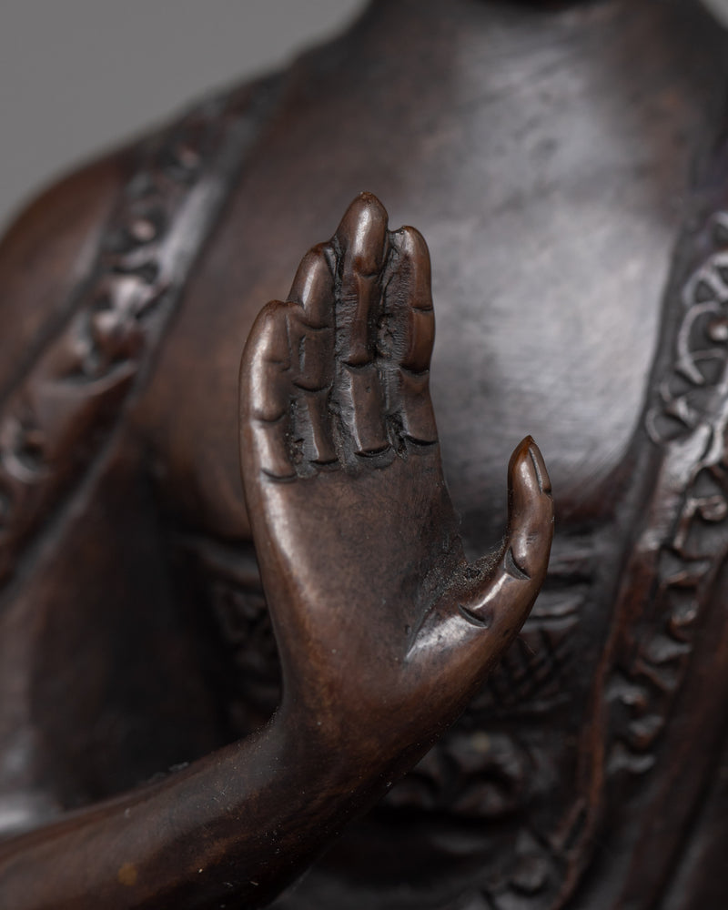 Spiritual Amogasiddhi Dhyani Buddha Statue | Symbol of Fearlessness