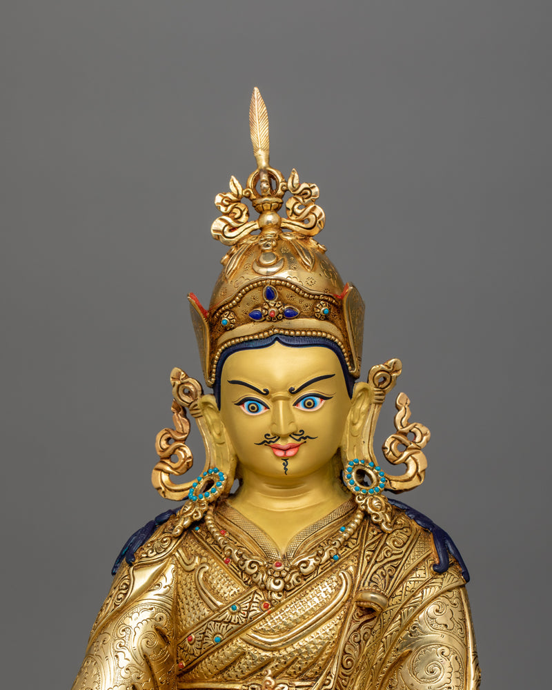 Tantric Master Padmasambhava Figurine | Spiritual Transformation and Meditation Decor