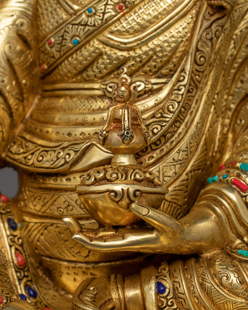 Tantric Master Padmasambhava Figurine | Spiritual Transformation and Meditation Decor