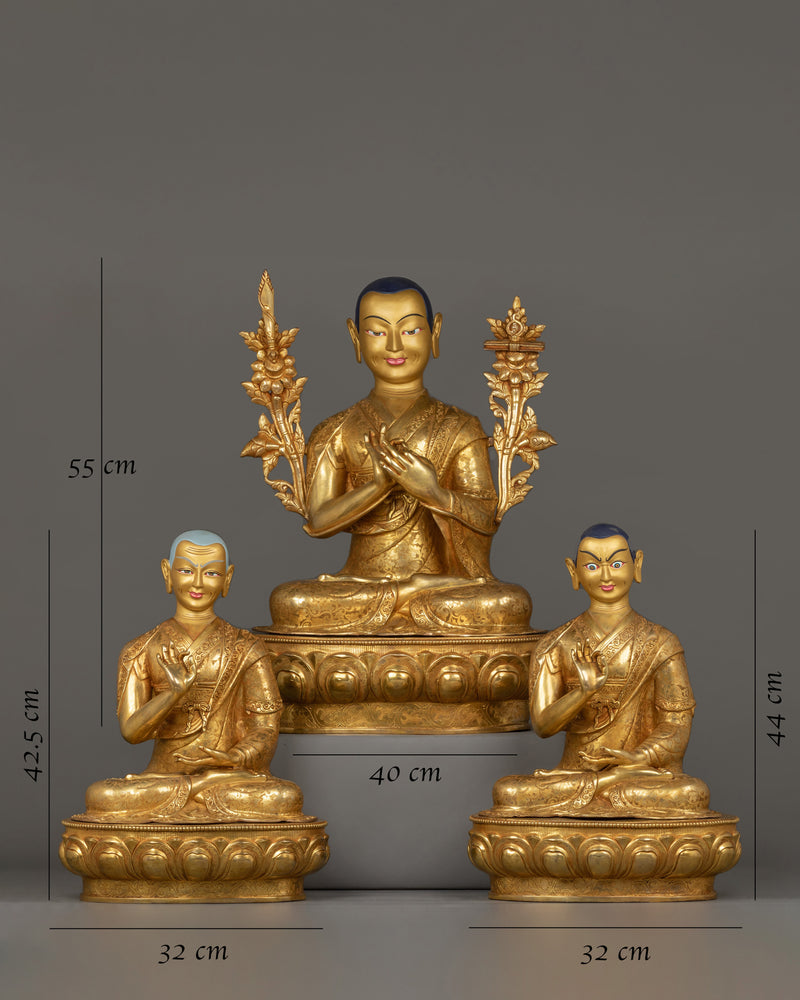 tsongkhapa-trio-statues