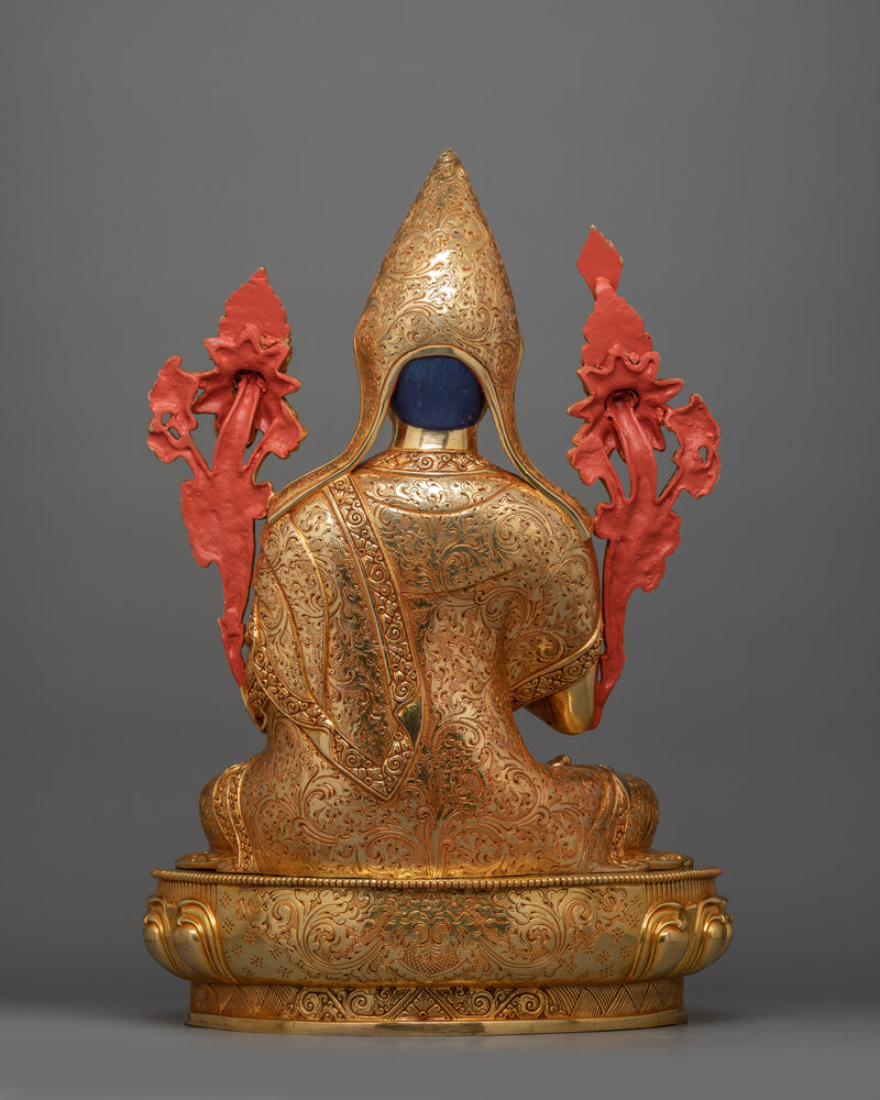 Spiritual Tsongkhapa Set Figurine | Tibetan Buddhism's Revered Masters