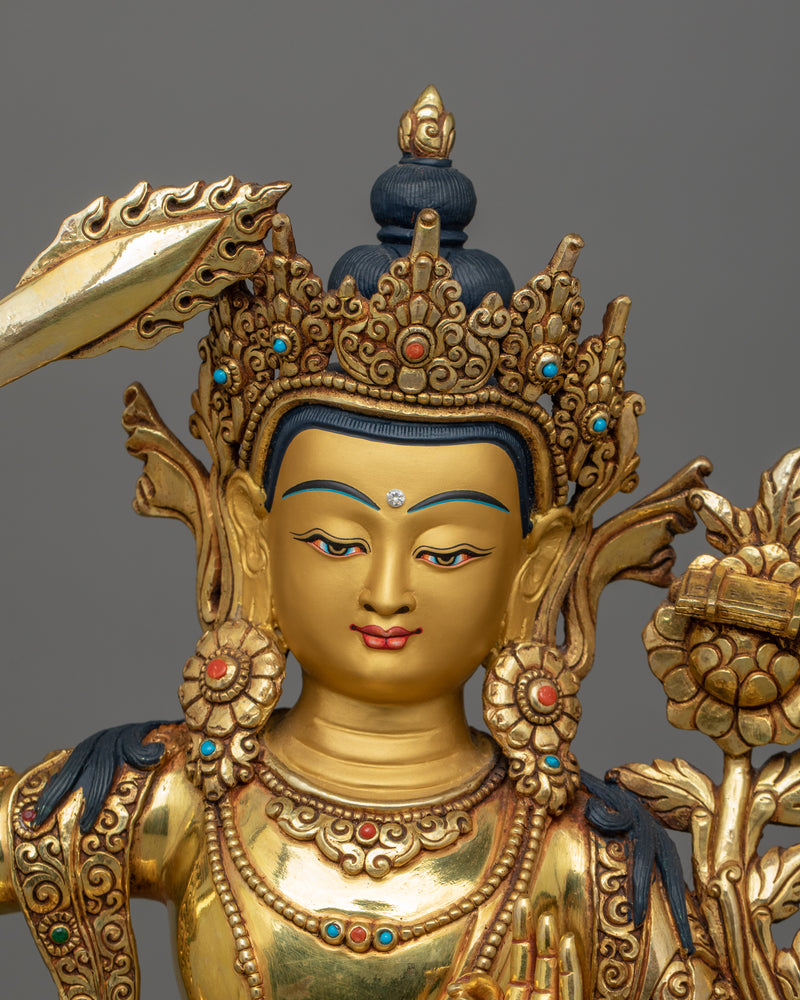 Knowledge Deity Manjughosa Statue | The Supreme Wisdom Deity of Buddhism