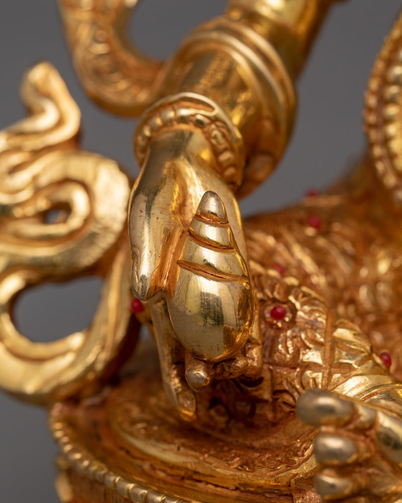 Himalayan Deity Golden Dzambhala Statue | Symbol of Wealth and Prosperity