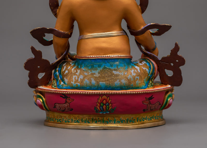 Buddhist Fortune Deity Dzambhala Sculpture | Symbol of Abundance & Spiritual Prosperity