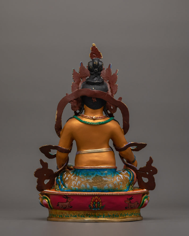 Buddhist Fortune Deity Dzambhala Sculpture | Symbol of Abundance & Spiritual Prosperity