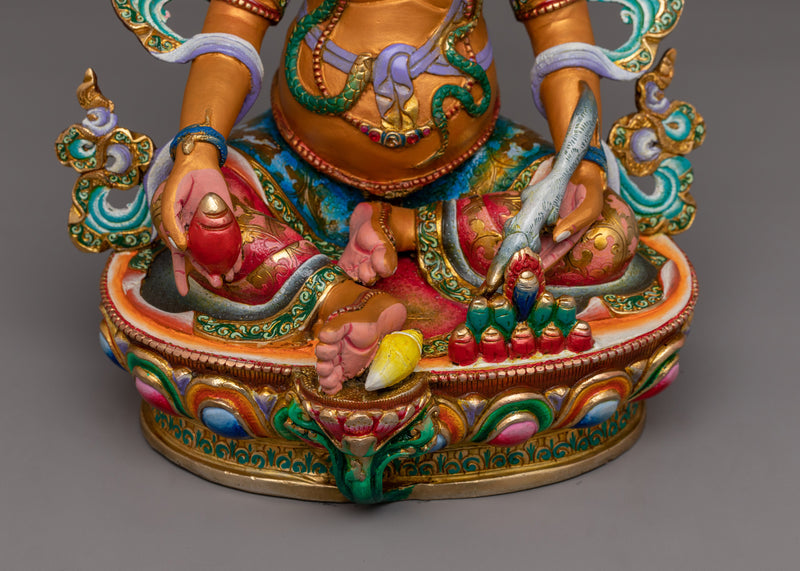 Buddhist Fortune Deity Dzambhala Sculpture | Symbol of Abundance & Spiritual Prosperity