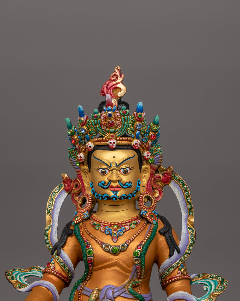 Buddhist Fortune Deity Dzambhala Sculpture | Symbol of Abundance & Spiritual Prosperity