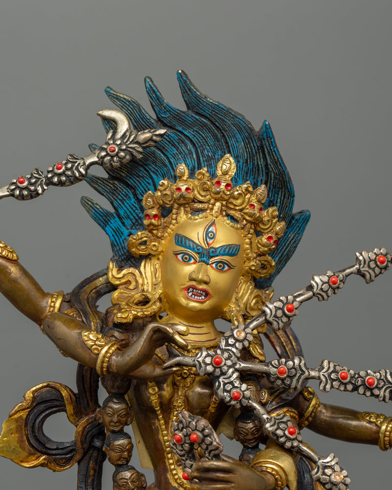 Tibetan Goddess Kurukulla Figurine | Handmade Buddhist Deity of Love and Attraction