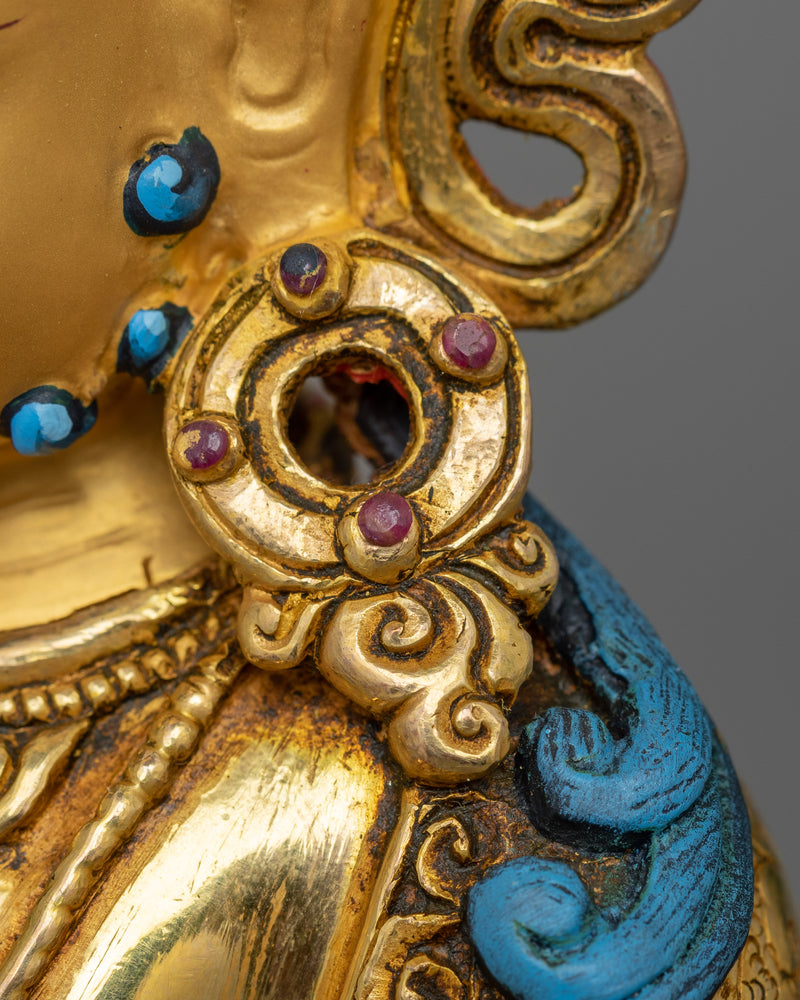 Sacred Dzambhala Wealth Deity Figurine | The Guardian of Prosperity