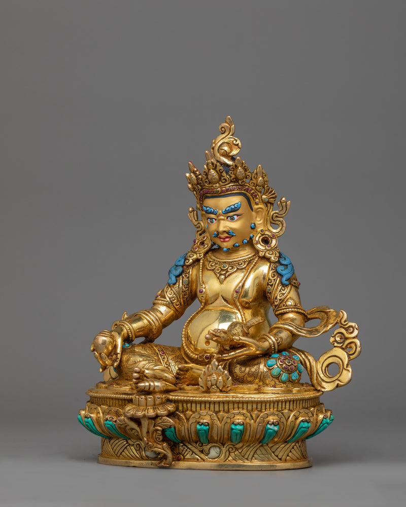 Sacred Dzambhala Wealth Deity Figurine | The Guardian of Prosperity