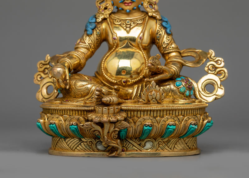 Sacred Dzambhala Wealth Deity Figurine | The Guardian of Prosperity