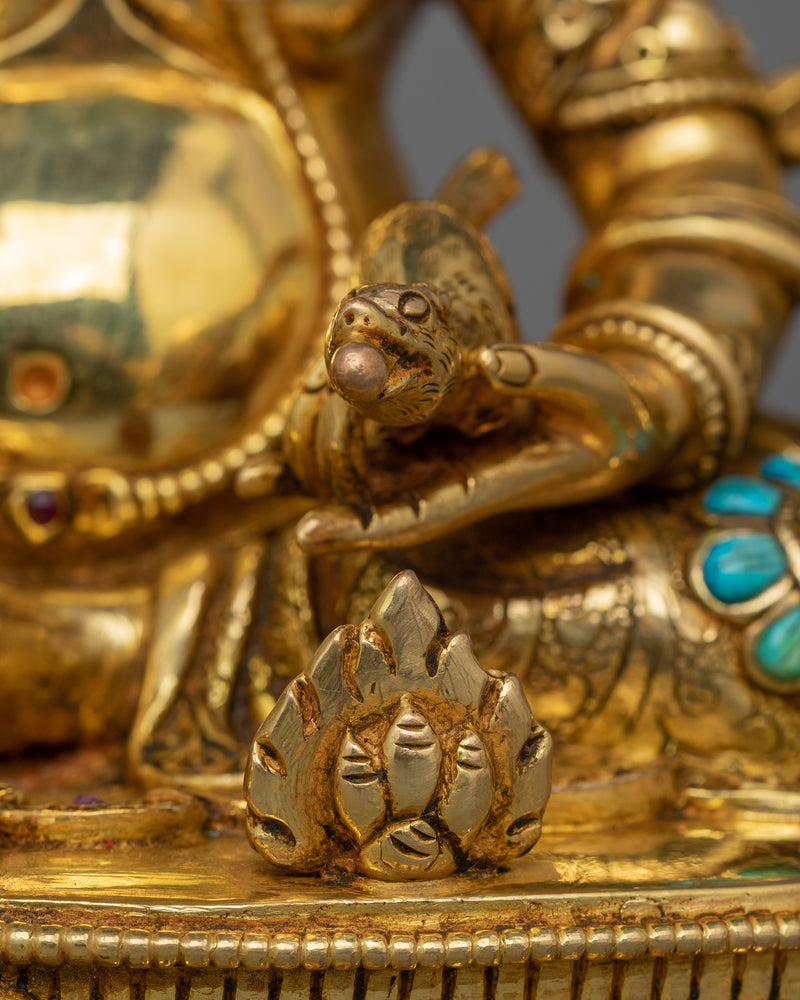 Sacred Dzambhala Wealth Deity Figurine | The Guardian of Prosperity