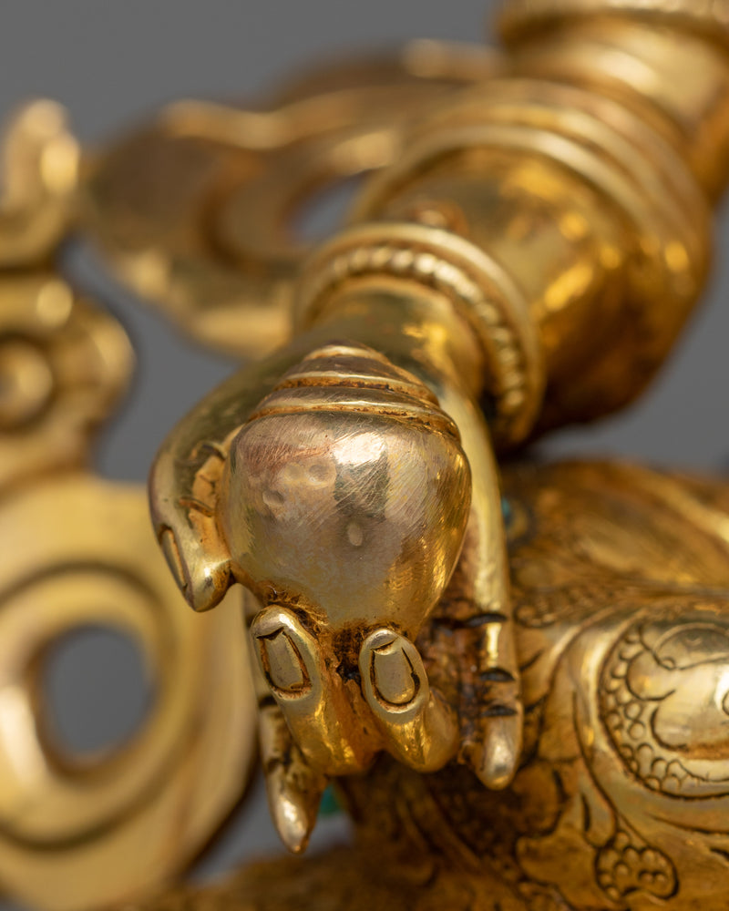 Sacred Dzambhala Wealth Deity Figurine | The Guardian of Prosperity