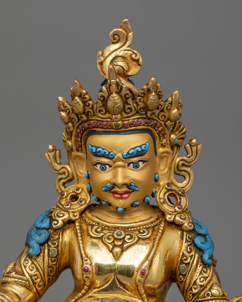 Sacred Dzambhala Wealth Deity Figurine | The Guardian of Prosperity