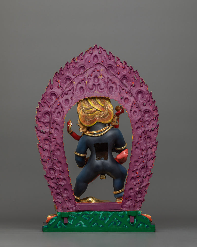 Powerful Tibetan Black Dzambhala Statue – Deity of Wealth and Prosperity