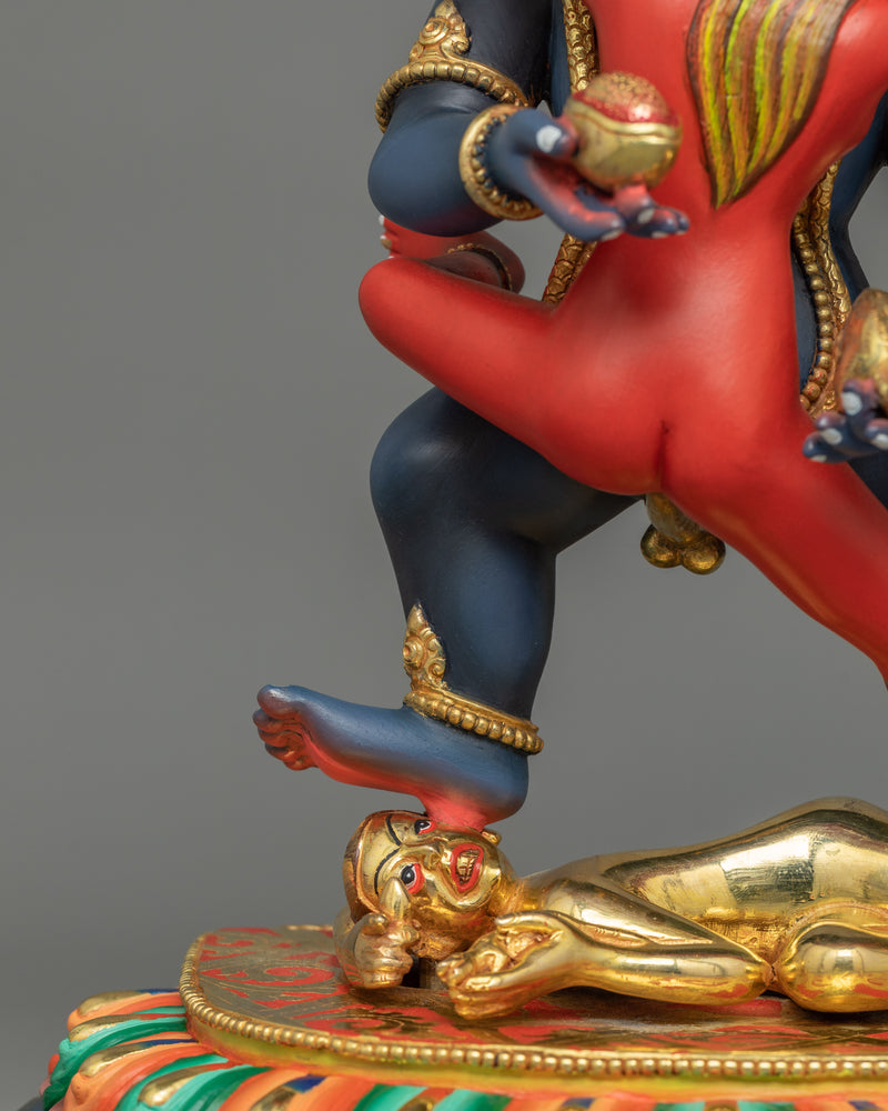 Powerful Tibetan Black Dzambhala Statue – Deity of Wealth and Prosperity