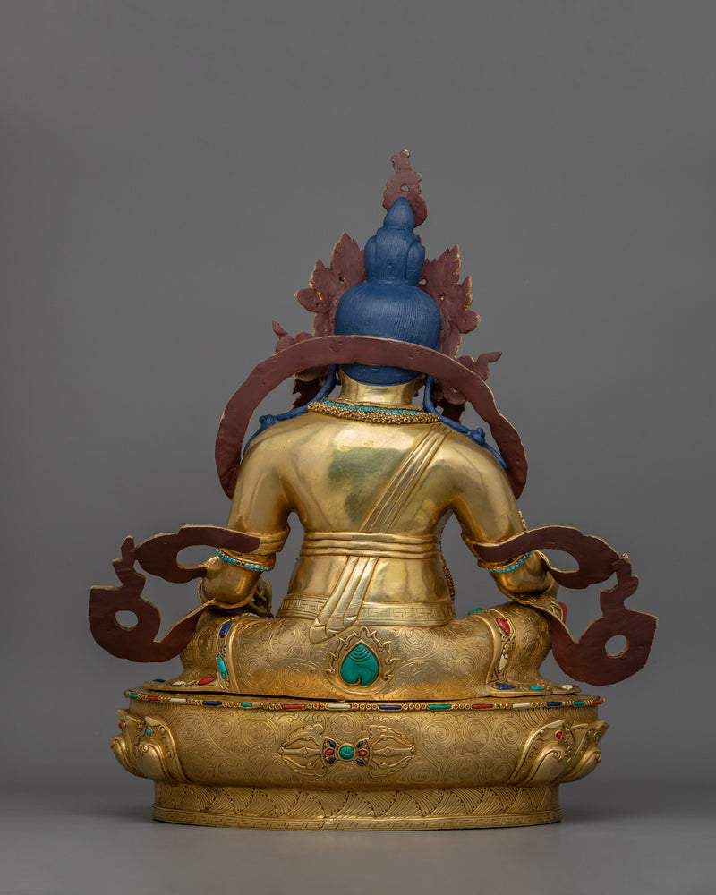 Tibetan Deity Dharma Protector Jambhala Statue – Guardian of Wealth and Abundance