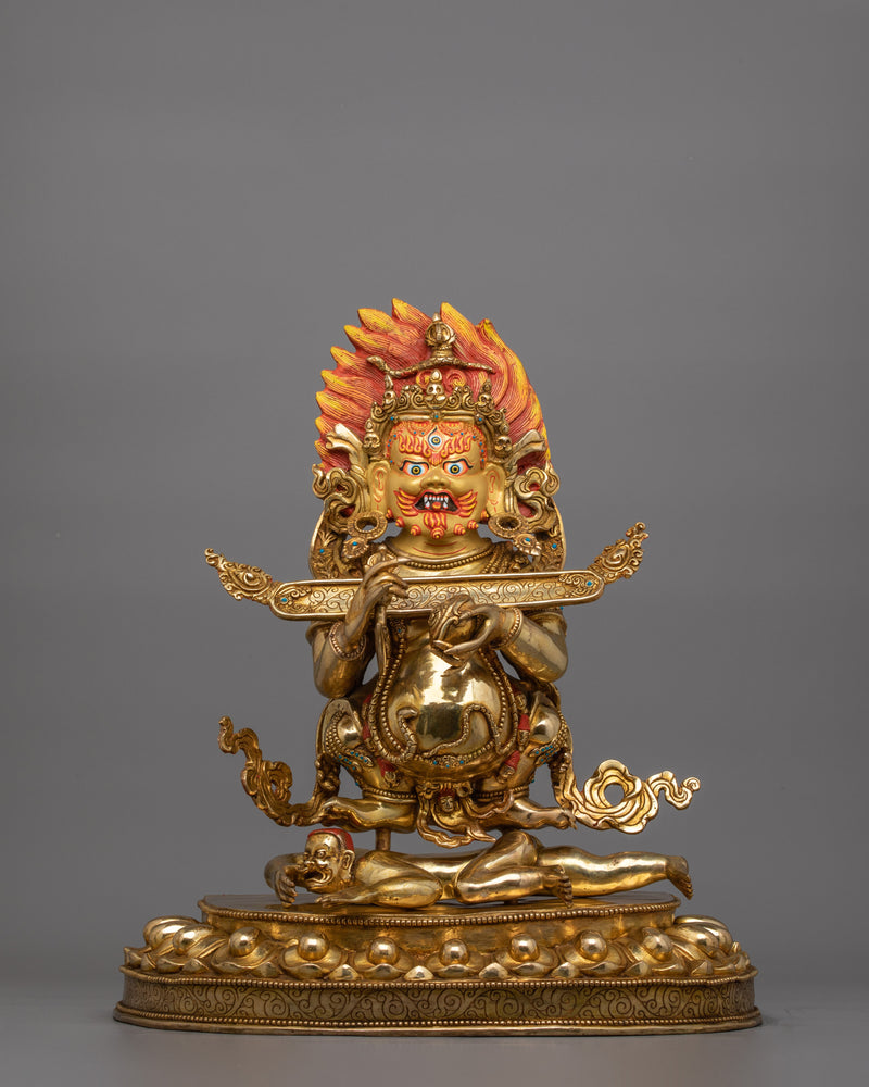 Vajrayana Shakya Mahakala Statue | Tibetan Buddhist Protector Deity