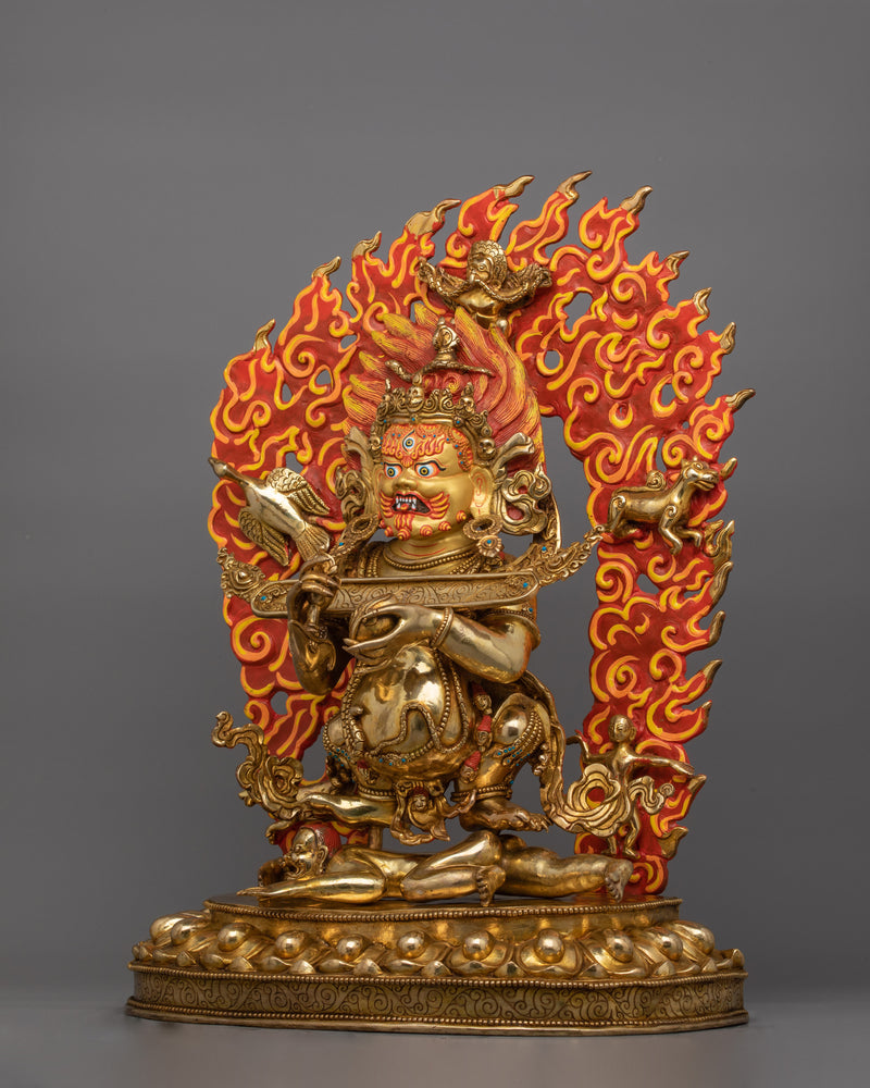 Vajrayana Shakya Mahakala Statue | Tibetan Buddhist Protector Deity