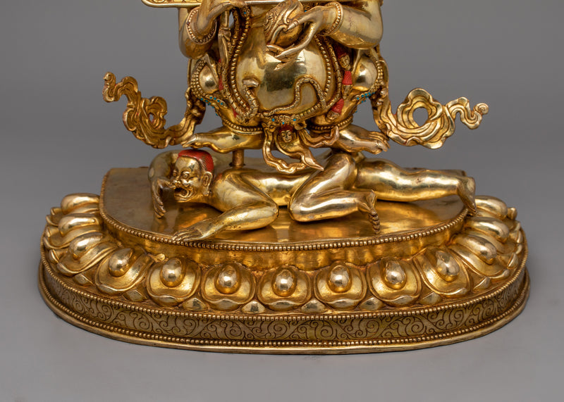 Vajrayana Shakya Mahakala Statue | Tibetan Buddhist Protector Deity