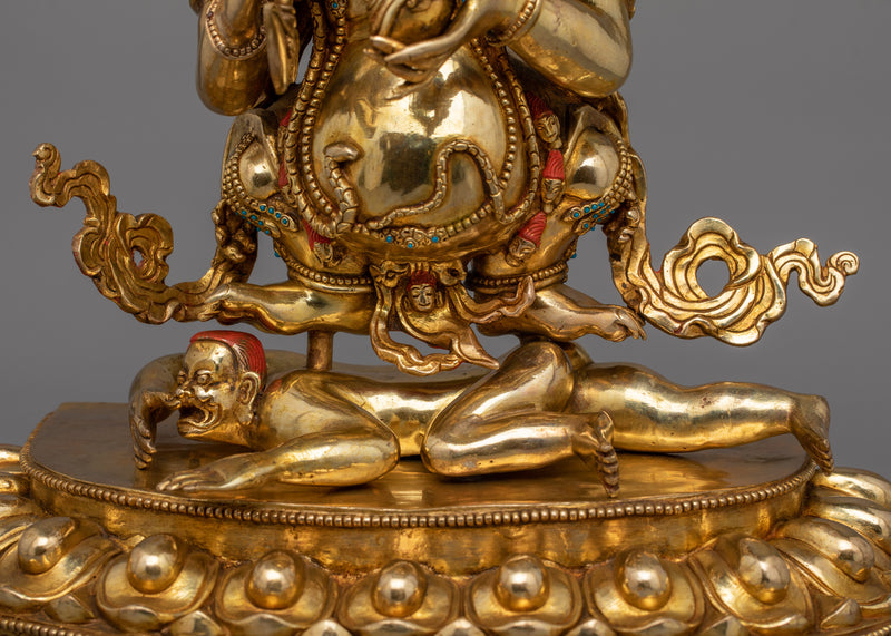 Vajrayana Shakya Mahakala Statue | Tibetan Buddhist Protector Deity